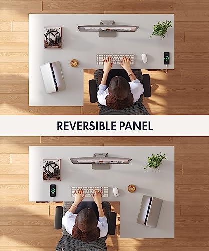 FLEXISPOT Corner Desk Dual Motor L Shaped Computer Electric Standing Sit Stand Up Desk Height Adjustable Home Office Table with Splice Board, 71x48 FLEXISPOT