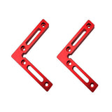90 Degree 4.7" x 4.7" Positioning Squares (Pack of 2 Pieces), Aluminium Alloy Corner Clamping Square, Right Angle Clamps Woodworking Carpenter Tool Beikalone