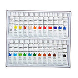 KINGART Studio Watercolor Paint, 12ml (.4oz), Set of 24 Colors KINGART