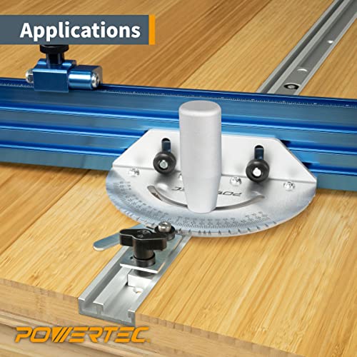 POWERTEC 71365 Combo T-Track and Miter T-Track, 48" POWERTEC