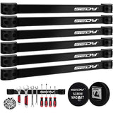 Magnetic Tool Holder Storage Organizer: 7-Piece Garage Wall Mount Rack Organization Strip Power Magnet Organizers Mounted Workbench Board Slatwall SEDY