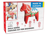 BeaverCraft, Whittling Kit for Adults and Teens - Wood Carving Kit DIY 02 Dala Horse - Wood Carving Tools Craft Supplies for Adults Whittle Knife BeaverCraft