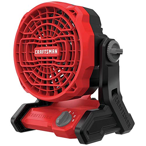 CRAFTSMAN 20V MAX* Cordless Fan, Tool Only (CMCE001B), Red Craftsman