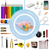 Pendancy Mesh Zipper Pouch 11x13.7 in, Large Double Pocket Waterproof File Bag with Handle, A4 Size Foldable Document Storage for Puzzle pendancy