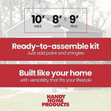 Handy Home Products Rookwood 10 X 8 Do-it-Yourself Wooden Storage Shed Brown Handy Home Products