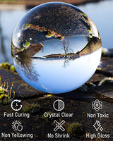 Nicpro UV Resin Kit 2000g, Large Crystal Clear UV Cure Epoxy Resin Supplies, Low Odor & Quick Curing Transparent Solar Activated Glue for Jewelry Nicpro