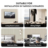 Ritollo Wood Panels for Wall and Ceiling, 94.5"×11" Wall Panels for Interior Wall Decor, 3D Wood Slat Wall Panel/Fluted Sound Absorbing Panel - Oak 2 RITOLLO