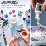 Arteza Mica Powder, Set of 60 Colors x 0.18 oz Jars, Craft Supplies for Paint, Epoxy Resin, Candle Making & DIY Crafts ARTEZA