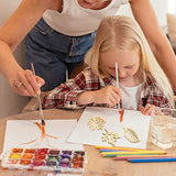 Amosfun 20PCS Wooden Maple Leaves Cutout Wood Slices Hollow Out Wood Pieces Crafts for DIY Crafting Ornament Decoration (Burlywood) Amosfun