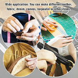TLKKUE Leather Working Kit, Leather Working Tools for Beginners, Leather Crafting Tools and Supplies with Storage Bag Sewing Carving Punching Cutting TLKKUE