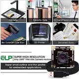 ELP 5mp Wide Angle USB Camera Module for Computer and Raspberry Pi Mini UVC USB2.0 PC Camera 100degree Low Distortion Webcam Board MI5100 Lightburn ELP