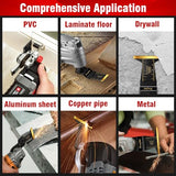 FROYLOT 24pcs Titanium Oscillating Tool Blades, Universal Multitool Blades for Metal Wood Cutting, Oscillating Saw Blade Metal Hard Material, Multi FROYLOT