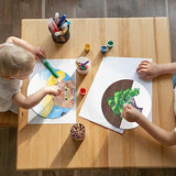 12 Inch Blank Wooden Circle Sign Unfinished Round Hanging Decorative Wood Plaque with Ropes for DIY Crafts, Door Hanger, Sign, Wood Buring, Painting, clothmile