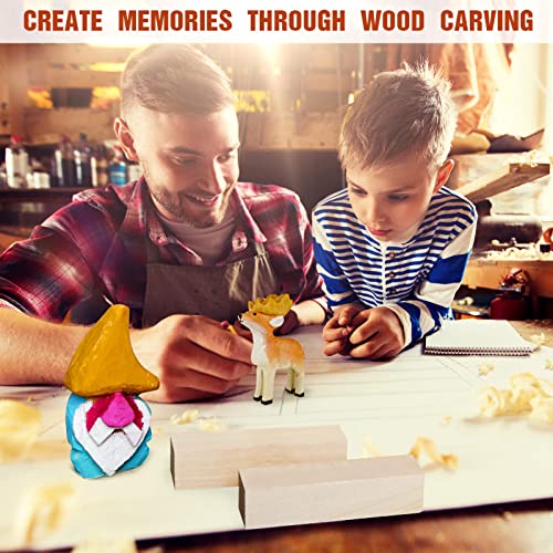 Basswood Carving Blocks, 16PCS Whittling Wood Blocks Wood Carving Kit –  WoodArtSupply