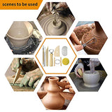 Augernis 57PCS Ceramic Clay Tools Set with Plastic Case Modeling Pottery Sculpting Tools Kits for Beginners Professionals Kids After School Ceramics Augernis