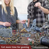 The Army Painter Speedpaint Metallics Set 2.0-10x18 ml Speed Model Paint Kit with Mixing Balls, Basecoating Model Paint Brush & Painting Guide, Army The Army Painter