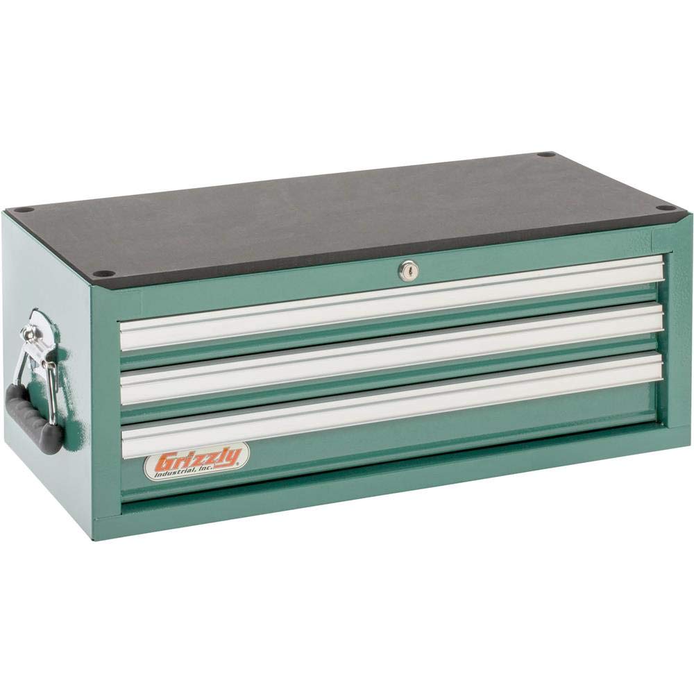 Grizzly Industrial H0837-3-Drawer Middle Tool Chest with Ball Bearing Slides - WoodArtSupply