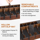 Noverlife Wooden Barber Clipper Tray, Anti-slip Hairdresser Clipper Organizer, Wood Barber Table Collector, Professional Hair Trimmer Holder, Noverlife