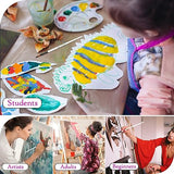 Dainayw 12 PCS Round Paint Brushes Set, Artist Brush for Acrylic Watercolor Oil Painting, Face Body Nail Art, Crafts, Canvas, Rock, Miniature Model & dainayw