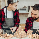 Geetery 200 Pcs Unfinished Wooden Blocks for Crafts 1 Inch Mini Blank Wood Cubes Natural Pine Solid Wood Squares for DIY Arts Craving Painting Geetery