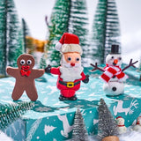 JOYIN Christmas Build Your Snowman, Santa Clasu and Gingerbread Man Craft Kit, 3 Packs Christmas Craft Kit for Arts and Craft Activities, Xmas DIY JOYIN