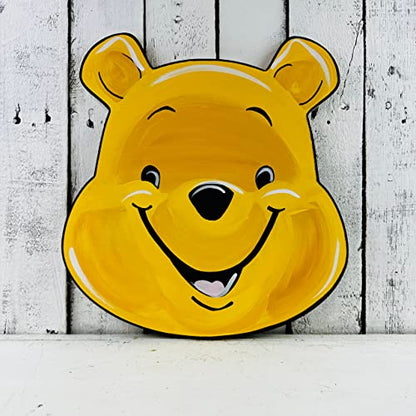 Cartoon Bear Head Cutout, Cartoon Character, Nursery Shape, MDF Unfinished Wooden Craft, Build-A-Cross