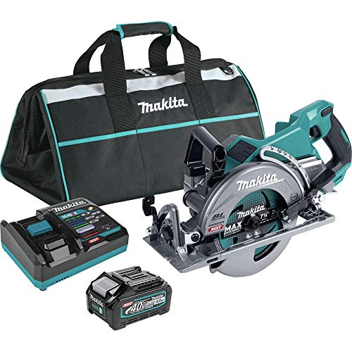 Makita 40V Max XGT Brushless Lithium-Ion 7-1/4-Inch Cordless Rear Handle Circular Saw Kit (4 Ah) - WoodArtSupply