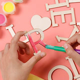 Incraftables Wooden Letters for Crafts (2 inch Big). A-Z Alphabet Unfinished Wood Letter with 0-9 Numbers & Symbols (172 pcs). Best Large & Small Incraftables