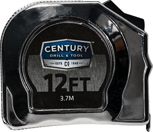 Century Drill and Tool 72806 Chrome Tape Measure, 12-Foot Century Drill & Tool