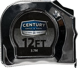 Century Drill and Tool 72806 Chrome Tape Measure, 12-Foot Century Drill & Tool