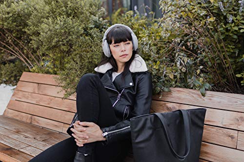 Sound Huggle Bluetooth Earmuff Headphones, Wireless Earmuffs for Winter with Hi-Fi Sound, Warm Bluetooth Ear Muffs for Men and Women, Foldable Sound Huggle