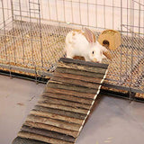 PINVNBY Guinea Pig Wooden Ladder Bridge Rabbits Hideout, House, Tunnel, Rodents Chew Toys for Bunny, Chinchillas, Hedgehogs, Ferrets, Rat and Small PINVNBY