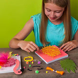 Craft-tastic DIY String Art – Craft Kit for Kids – Everything Included for 2 Arts & Crafts Projects – Features a Fun Flamingo & Pineapple Patterns Craft-tastic