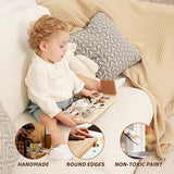 Busy Board for Toddlers - Montessori Toys for 1 2 3 4 Years Old - Wooden Sensory Toys for Autistic Children - Preschool Learning Activities for Fine Potatomato