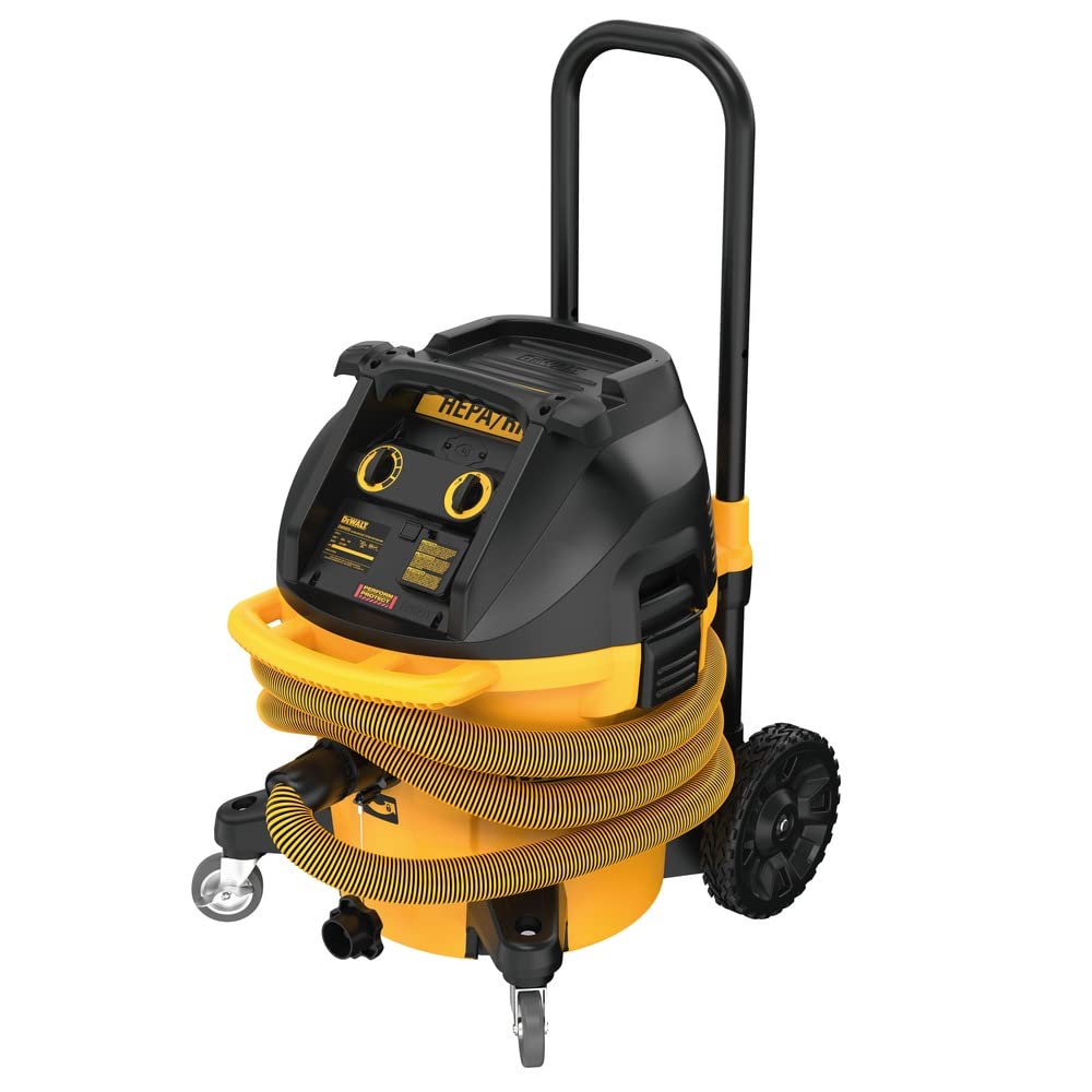 DEWALT 10 Gal. Dust Extractor with Automatic Filter Clean (DWV015) Wet/Dry Vac, Yellow - WoodArtSupply