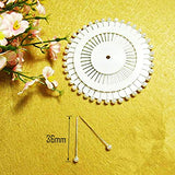 Woohome 9 PCS Floral Arrangement Tool Kit, 5 PCS Floral Tape Stem Wrap, 26 Gauge Floral Stem Wire, Double-Sided Tape and 120 PCS Ball Head Pins for Woohome