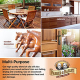 PARKER & BAILEY ORANGE OIL POLISH - Natural Orange Scented Wood Cleaner & Furniture Polish, Cleans, Renews, Restores & Rejuvenates Wood Surfaces, Parker & Bailey