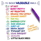 Crayola Colored Gel Pens for Kids and Adult Coloring, Washable Pens Medium Point, 14 Count Crayola