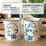 Lya Vinyl 65 Pack Permanent Vinyl, Self Adhesive Vinyl Sheets for Cutting Machine, Permanent Outdoor Vinyl for Party Decoration, Sticker, DIY Mug, Lya Vinyl