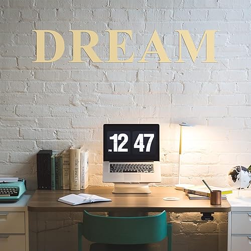 HGWOUY 12inch Tall Wooden Letters, 0.28inch Thick Unfinished Wood Letters Blank Wooden Letters for Wall Decor DIY Crafts Painting Wedding Birthday HGWOUY