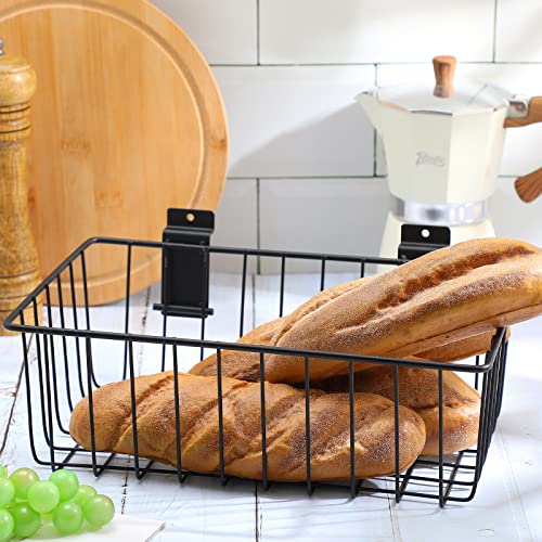 Eaasty 2 Pcs Slatwall Basket Ventilated Metal Slatwall Baskets Mounted Slatwall Baskets Hanging Slatwall Accessories for Storage Display on Garage Eaasty