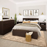 Prepac Fremont 8 Drawer Double Dresser for Bedroom, 15.75" D x 59" W x 36.25" H, Espresso Prepac