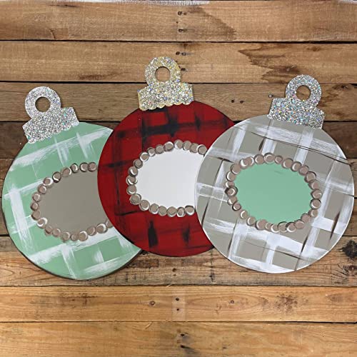 Ball Ornament with Hole Unfinished Cutout, Wooden Christmas Shape, MDF Craft by Build-A-Cross Build-A-Cross