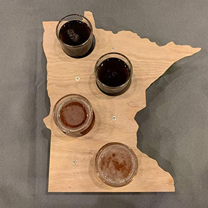 Minnesota Flight Board with Glasses - WoodArtSupply