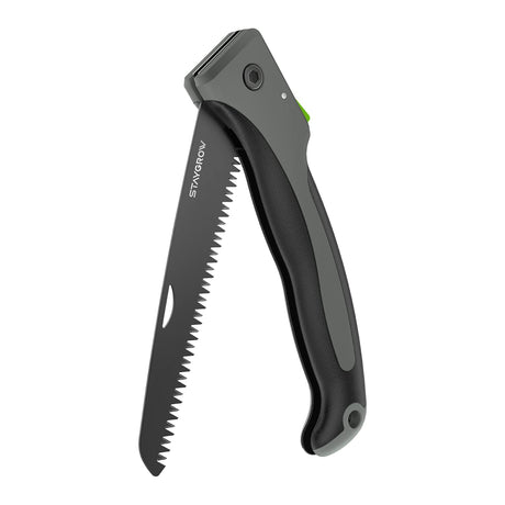 STAYGROW 7-Inch Folding Hand Pruning Saw, Heavy Duty Foldable Garden Saws with 7” Hardened SK5 High Carbon Steel Blade for Tree Trimming, Live/Dry STAYGROW