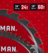 CRAFTSMAN 10" Miter Saw Blade, Combo Pack (CMAS210CMB) Craftsman