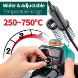 YIHUA 939D-VI Dual Pen Wood Burning Kit with Digital Display with 20 Wire Nibs, Detachable Wood Burning Pen, 2 Wood Pieces, Tweezers Used as Wood YIHUA