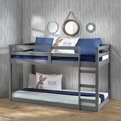 Acme Gaston Wooden Frame Loft Bed in Gray