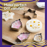 Roxy Epoxy DIY Candle Making Kit Gold - Complete Supplies Set to Make Your Own Candles - Includes 2lb Soy Wax, Candle Tins, Fragrances, Color Dyes, Roxy Epoxy