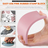 Rustark 42Pcs Rubber Stamp Making Kit, Printing Starter Tool Kit with Carving Knives,Rubber Carving Blocks,Ink Brayer Roller,Tracing Paper and More Rustark